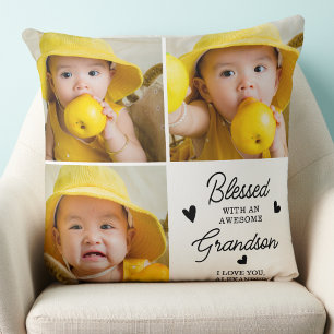 Coussin Grand-parents Citer Collage de photos
