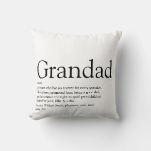 Coussin Grand-père, grand-père, Papa Définition