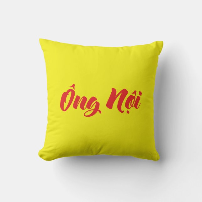 Coussin Grand-père vietnamien (paternel) - Ông Noi (Recto)
