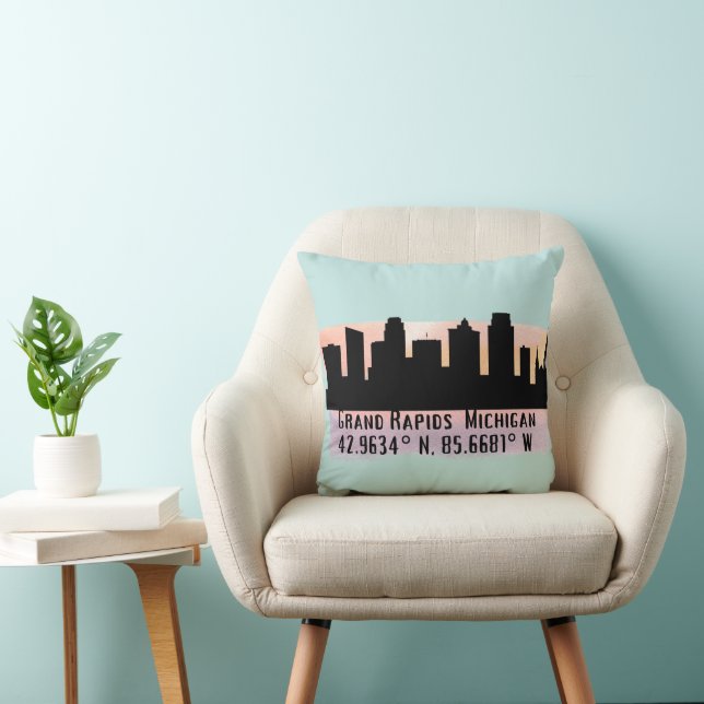 Coussin Grand Rapids MI City Skyline (Chaise)