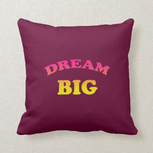 Coussin Grand rêveur. Texte drôle de gradient