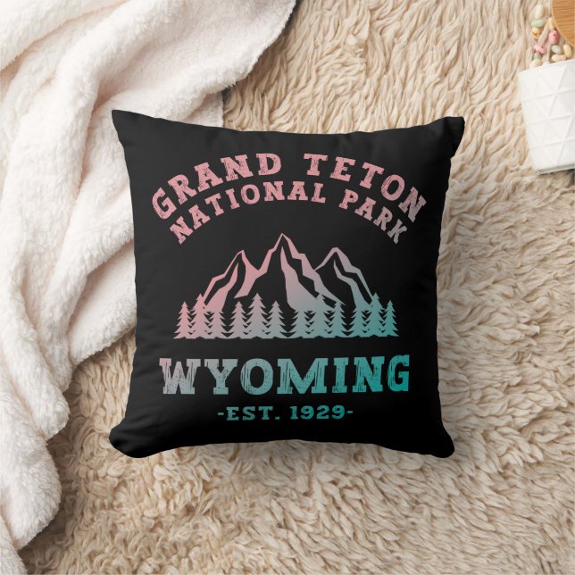 Coussin Grand Teton National Park Wyoming USA Gradient (Couverture)