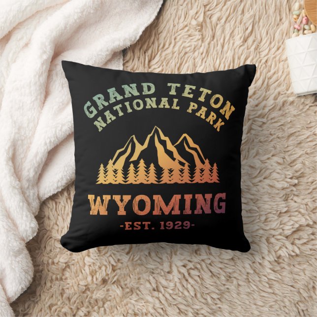 Coussin Grand Teton National Park Wyoming USA Gradient (Couverture)
