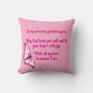 Coussin Granddaughter Prayer From Grandma