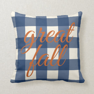 Coussin Grande automne Elégant automne Orange Marine Bleu 