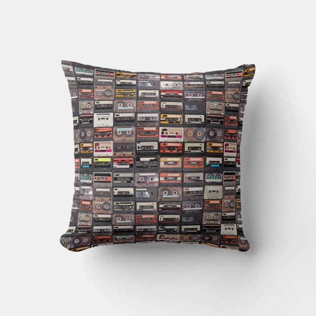 Coussin Grande collection de cassettes audio (Recto)