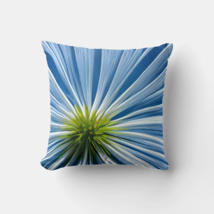 Coussin grande fleur blanche avec ciel bleu