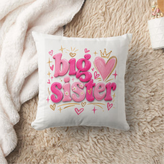 Coussin Grande Sœur Mignonne – Cadeau Sucre pour F