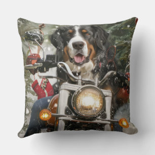 Coussin Grande Suisse de l'équitation moto Noël