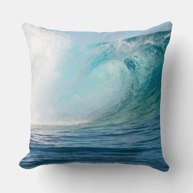 Coussin Grande vague de l'océan pacifique cassant le (Recto)
