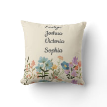 Grandenfants personnalisés Noms fleurs sauvages