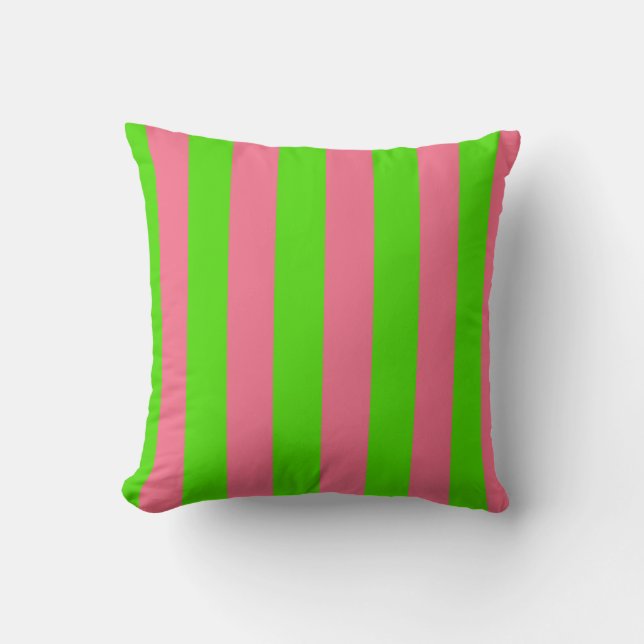 Coussin Grandes bonbons vertes roses (Recto)