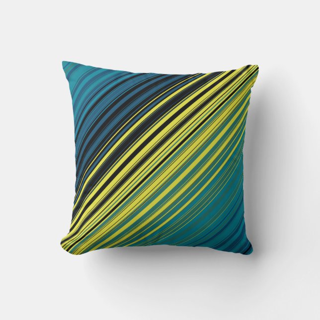 Coussin Grandes diagonales multidimensionnelles de Mag Gre (Recto)