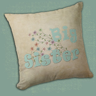 Coussin Grandes Soeurs Petites Fleurs