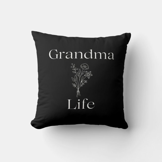 Coussin Grandma Fleurs sauvages (Recto)