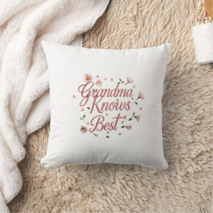 Coussin Grandma Florale Affectueuse Conception