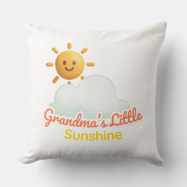 Coussin Grandma’s Little Sunshine (Recto)