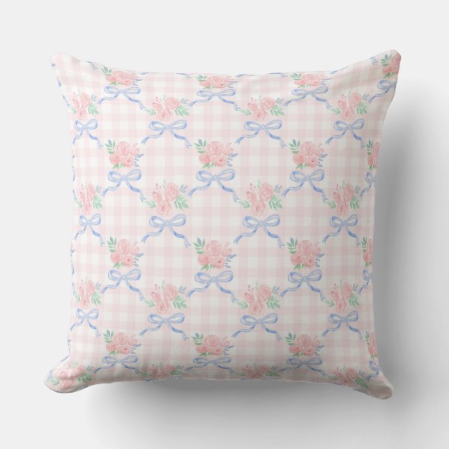Coussin Grandmillentenaire Ruban Floral Trellis sur En vic (Recto)