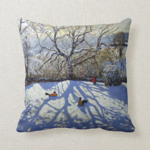 Coussin Grands arbre et tobogganers Youlgreave