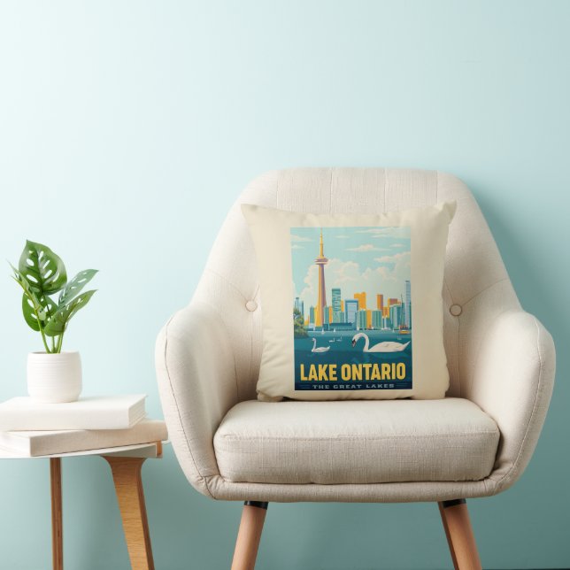 Coussin Grands Lacs | Lac Ontario (Chaise)