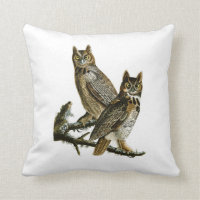 Grands oiseaux de John Audubon de hibou à cornes