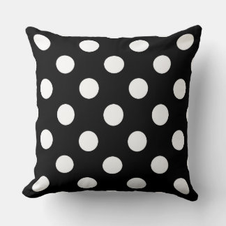 Coussin Grands Pois blancs