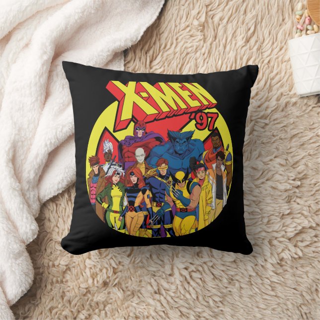 Coussin Graphique de groupe de caractères X-Men '97 (Couverture)