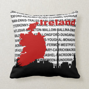 Coussin graphique de l'Irlande