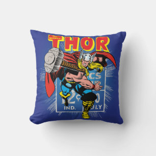 Coussin Graphique de prix de bande dessinée Thor Retro