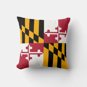 Coussin Graphique des couleurs du drapeau de l'État du Mar