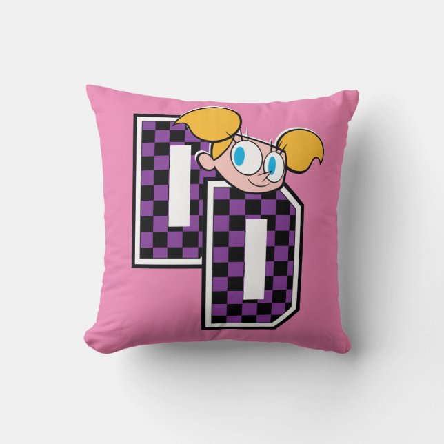 Coussin Graphique des lettres de Dee Dee Athletic (Recto)