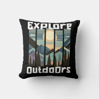 Coussin Graphique du paysage explore Outdoor