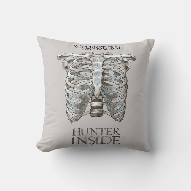 Coussin Graphique en cage à cage surnaturelle "Hunter Insi (Recto)