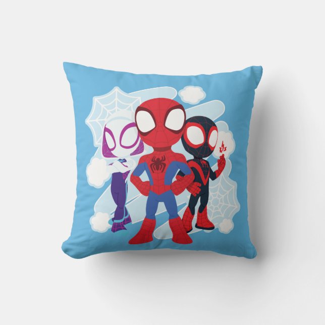Coussin Graphisme de l'équipe de Spidey (Recto)