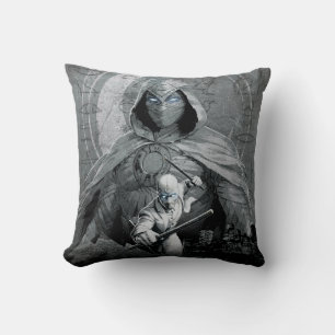 Coussin Graphisme de Moon Knight & Mr. Knight sur la ligne