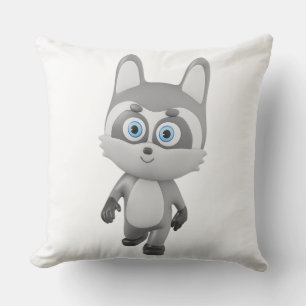 Coussin Graphisme de personnage de dessin animé de raton l