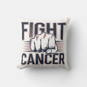 Coussin Graphisme de poing audacieux pour les guerriers du