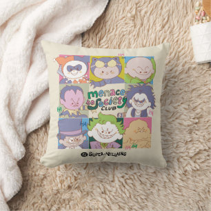 Coussin Graphisme du Club Menace pour la Société des Super