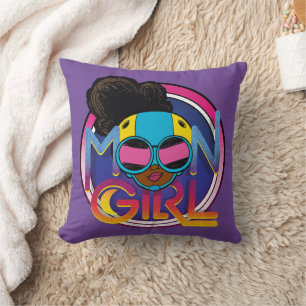 Coussin Graphisme du logo des lunettes de Moon Girl