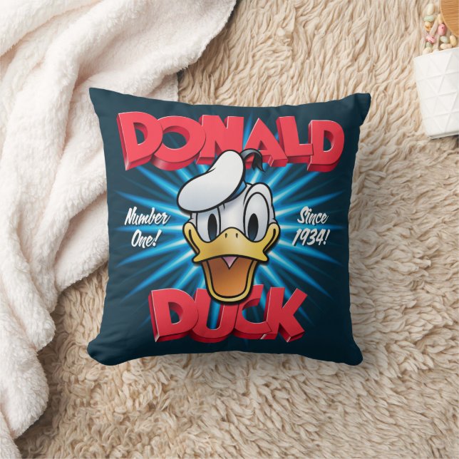 Coussin Graphisme Rétro Hérité de Donald Duck (Couverture)