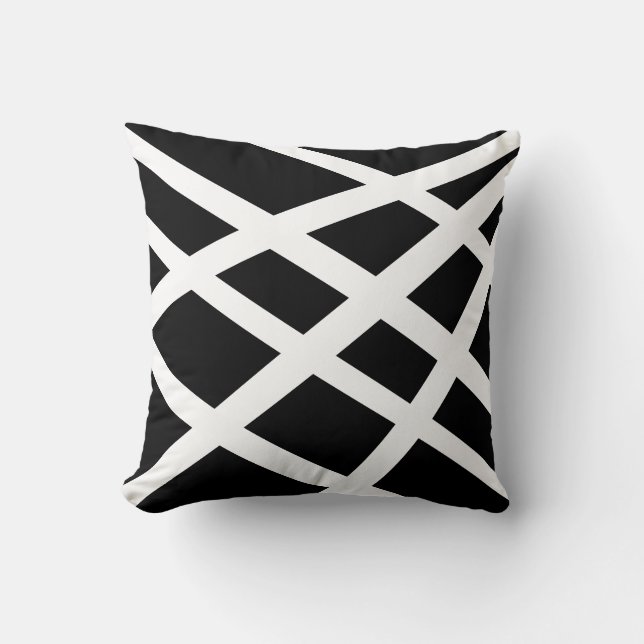 Coussin Gras Noir Blanc (Recto)