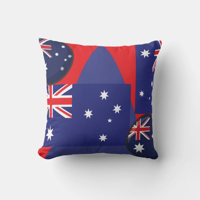 Coussin Gras vers le bas sous les teintes : Aussie Spirit  (Recto)