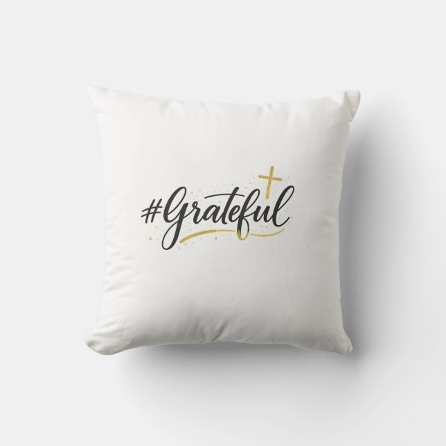 Coussin #grateful Pillow (Recto)