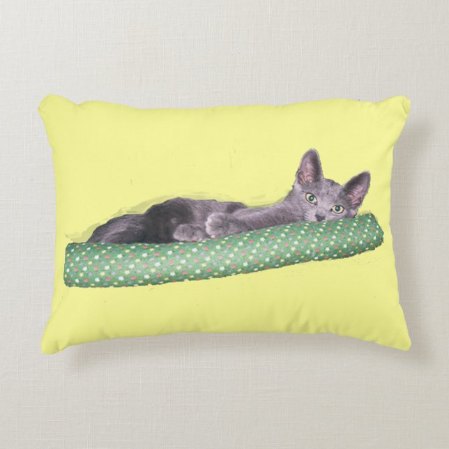 Coussin - Gray Kitten (Devant)