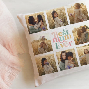 Coussin Greatest Mum multi photo coloré élégant élégant