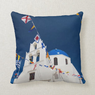 Coussin Grèce et île grecque de Santorin ville d'Oia 4