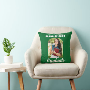 Coussin Green Graduate Photo Arch Moderne 2025 Graduation
