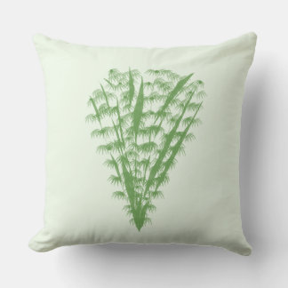 Coussin Green plant in the shape of a bouquet.