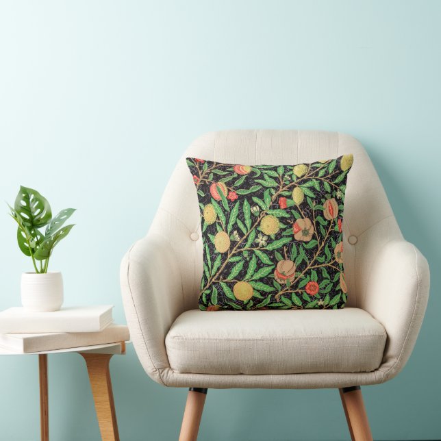 Coussin Grenade et fleurs sur branches (Chaise)