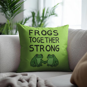 Coussin Grenouilles Ensemble Fortes Manifestation de Greno
